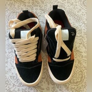 Vans Disney X Knu Skool Shoes 'Black Orange' Scar Lion King